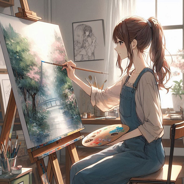 『彩りの交差点』イメージ画像 by SeaArt